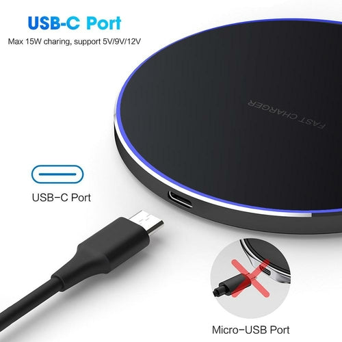 Caricatore Wireless 30W Universale – Ricarica Veloce Qi Dragon W9