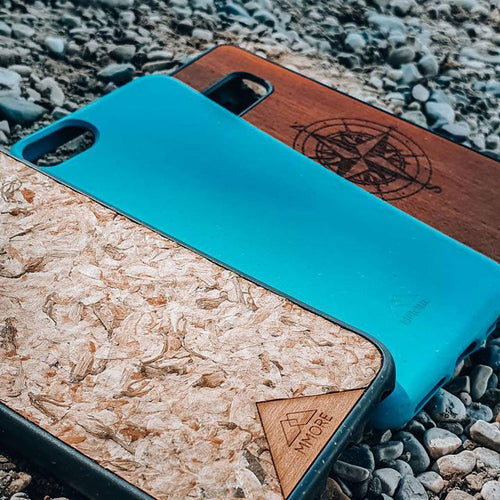Custodia Biodegradabile Ocean Blue per iPhone – Cover Eco-Friendly Compostabile