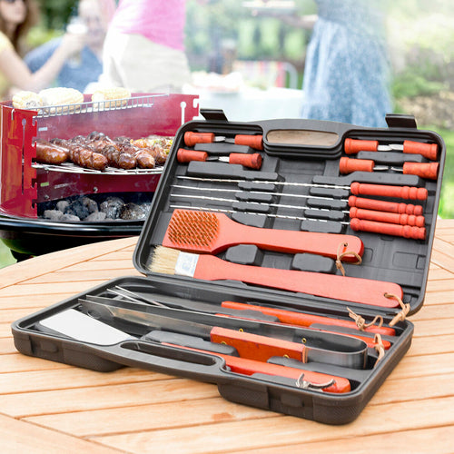 Set Barbecue 18 Pezzi con Valigetta – Utensili BBQ Professionali InnovaGoods