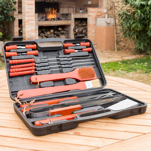Set Barbecue 18 Pezzi con Valigetta – Utensili BBQ Professionali InnovaGoods