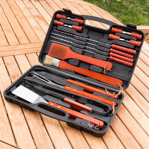 Set Barbecue 18 Pezzi con Valigetta – Utensili BBQ Professionali InnovaGoods