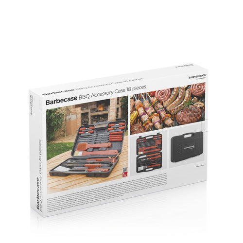 Set Barbecue 18 Pezzi con Valigetta – Utensili BBQ Professionali InnovaGoods