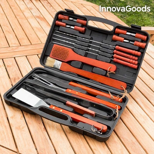 Set Barbecue 18 Pezzi con Valigetta – Utensili BBQ Professionali InnovaGoods