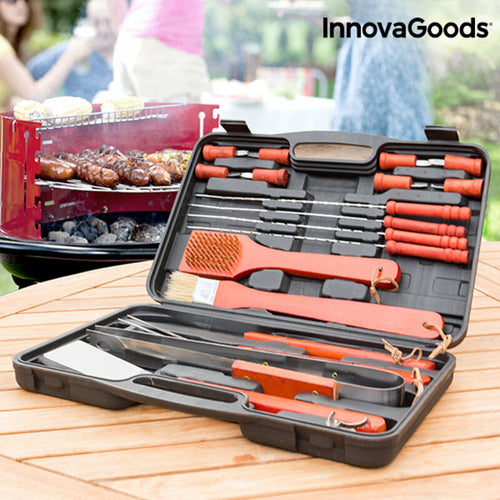 Set Barbecue 18 Pezzi con Valigetta – Utensili BBQ Professionali InnovaGoods