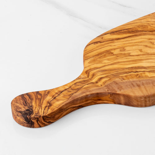 Tagliere Rettangolare in Legno d’Ulivo con Manico – Artigianale e Resistente